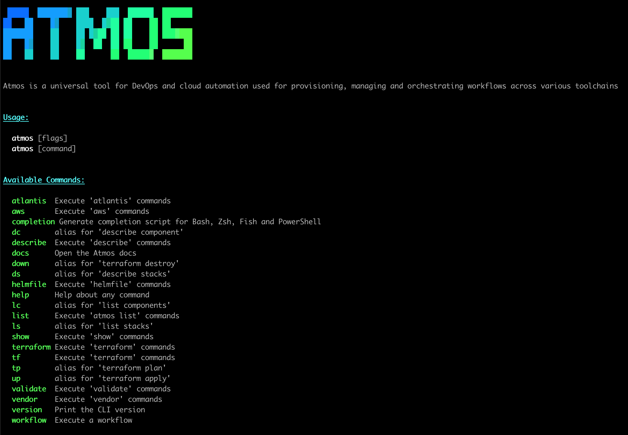 atmos --help