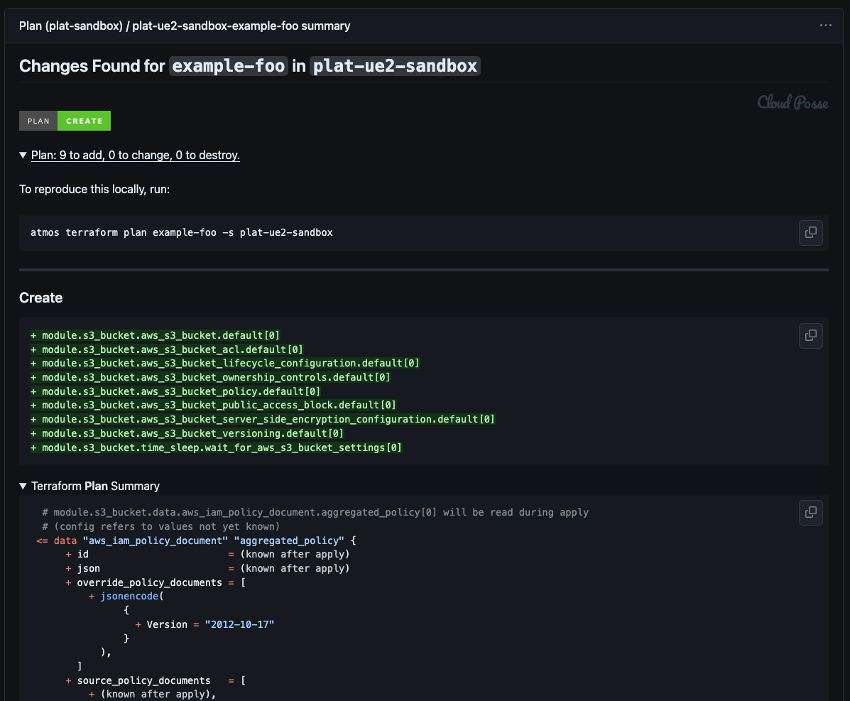 Example Create Extended
