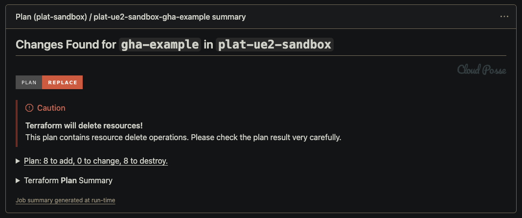 Example Destroy